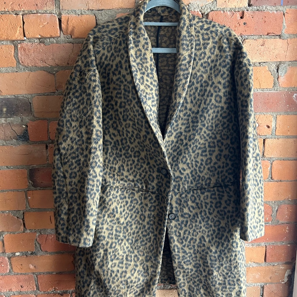 Leopard Print Coat